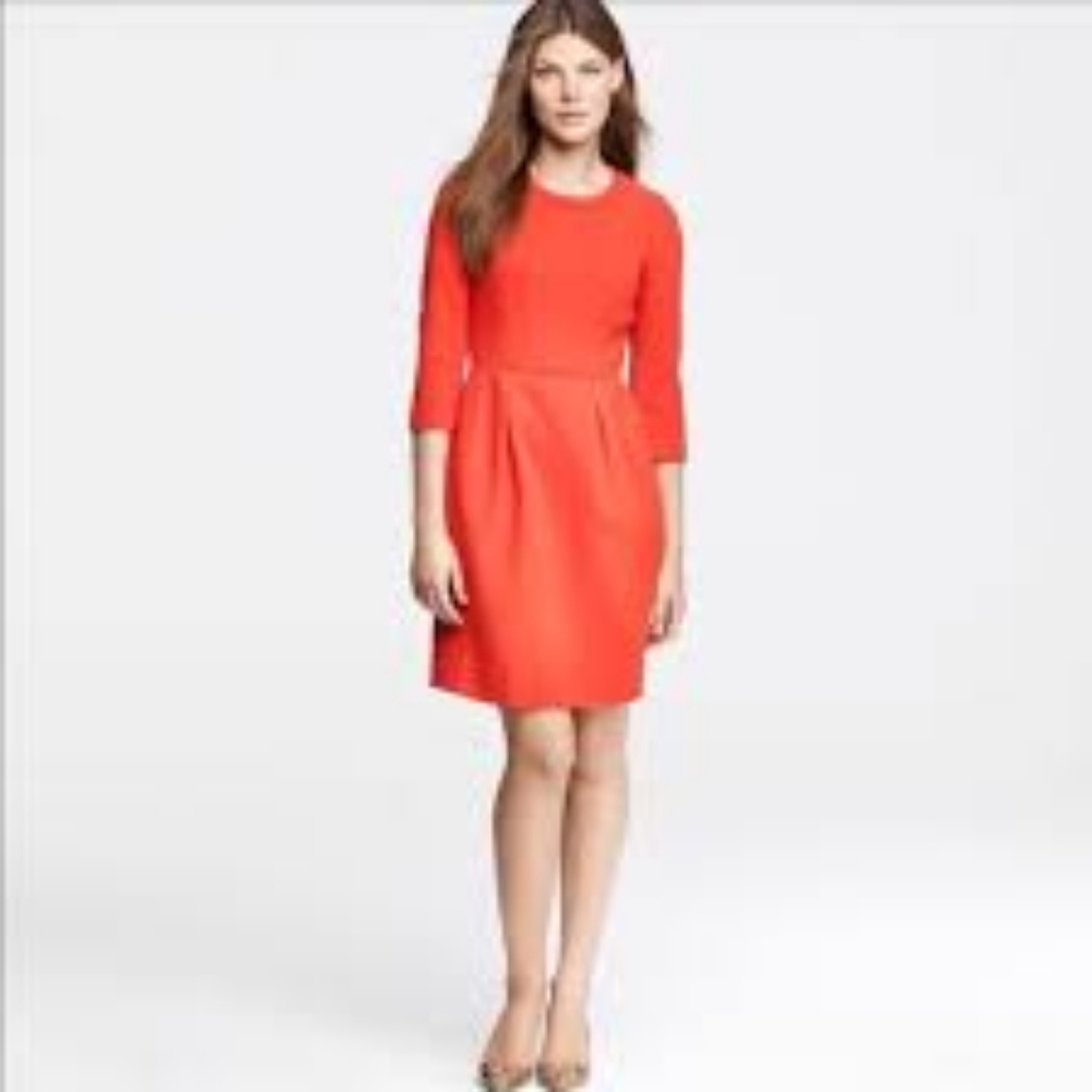 J CREW dress, wool blend dress  in red Sz8